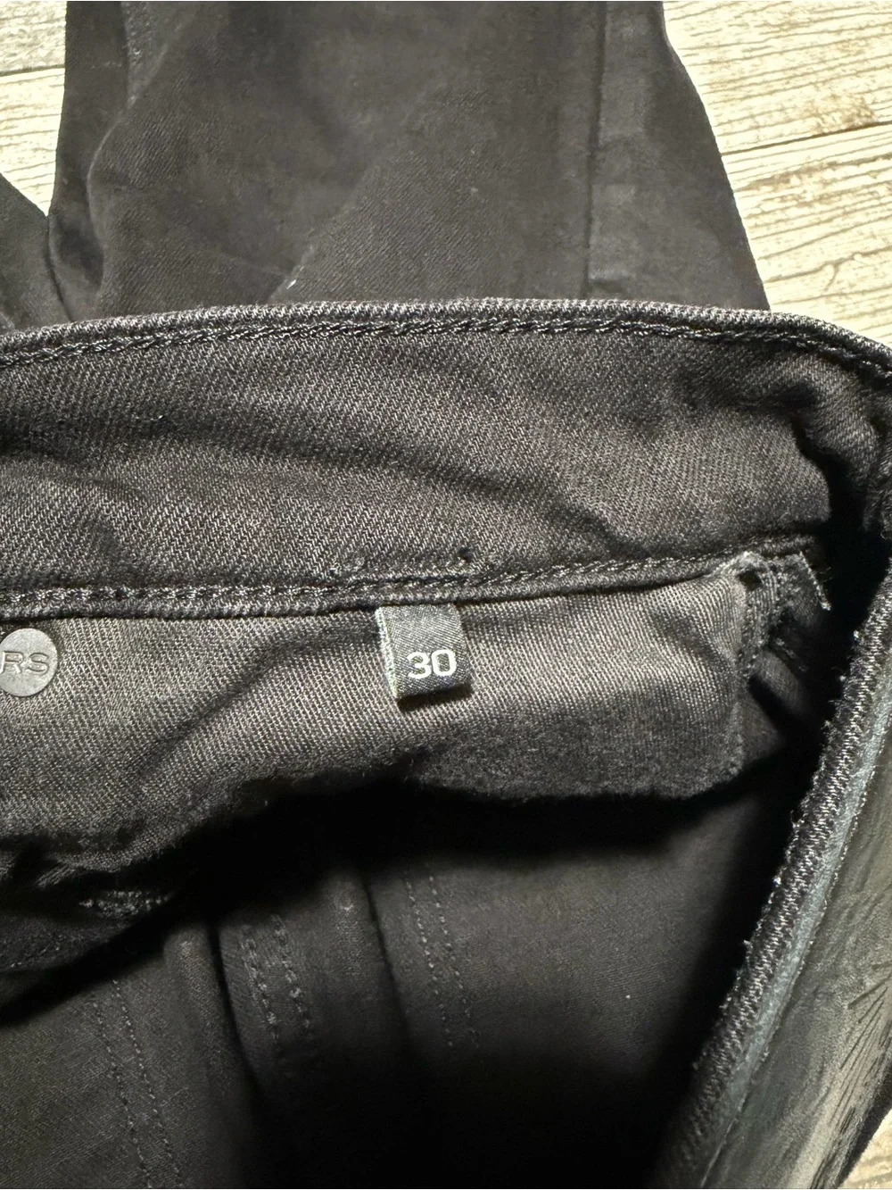 Rising Sun & Co The Slim Straight Jeans Men’s 30x28.5 Black Denim Stretch